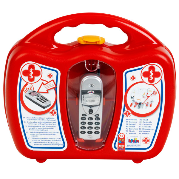 Фото - Сюжетно-рольова гра. Набір-професій Klein PRO - Іграшковий набір лікаря з халатом та мобільним телефоном (4353)