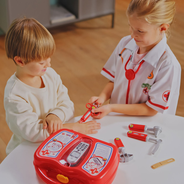 Фото - Сюжетно-рольова гра. Набір-професій Klein PRO - Іграшковий набір лікаря з халатом та мобільним телефоном (4353)