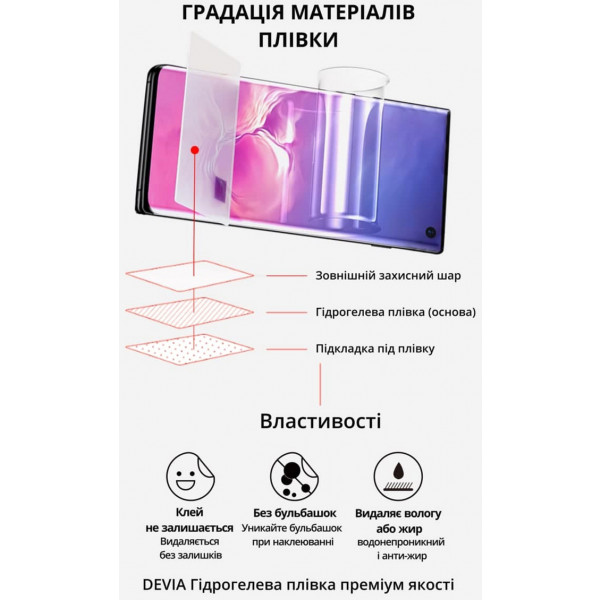 Фото - Защитная пленка для смартфона DEVIA Samsung Galaxy S22 (DV-SM-S22)