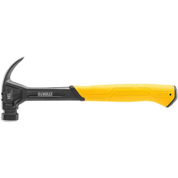 Фото - Молоток DeWALT CURVE-CLAW суцільнометалевий вага головки 454 г (DWHT51002-0)