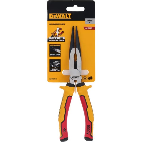 Фото - Плоскогубцы DeWALT LASER HARDENED VDE 1000V (DWHT82804-0)