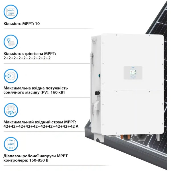 Фото - Система хранения энергии Deye SUN-100K-SG02HP3-EU-GM10 (3ф, 100KW, 209kWh 1BAT LiFePO4) (SV-3DE100K1-HGS209K1-1)