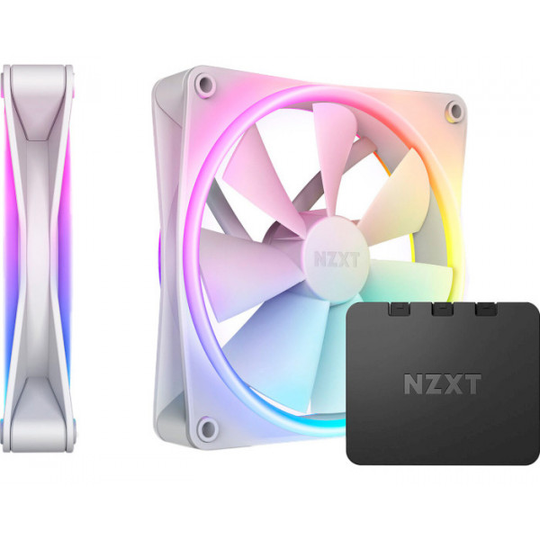 Фото - Корпусний вентилятор NZXT F140RGB Duo White (RF-D14DF-W1)