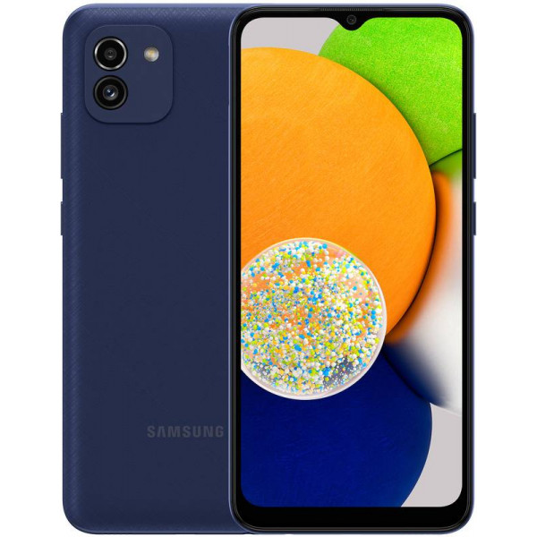 Фото - Смартфон Samsung Galaxy A03 3/32Gb Blue (SM-A035FZBDSEK)