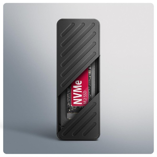 Фото - Внешний карман AXAGON USB-C 20Gbps - M.2 NVMe SSD ARMORED box (EEM2-20G)