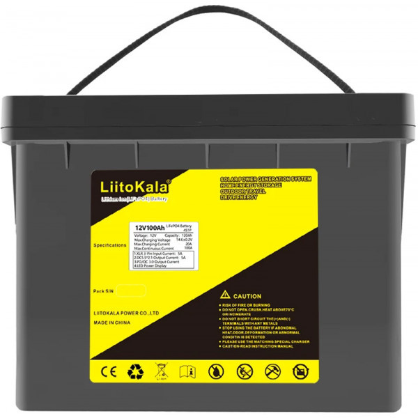 Фото - Акумулятор для ДБЖ LiitoKala DC-12V100Ah