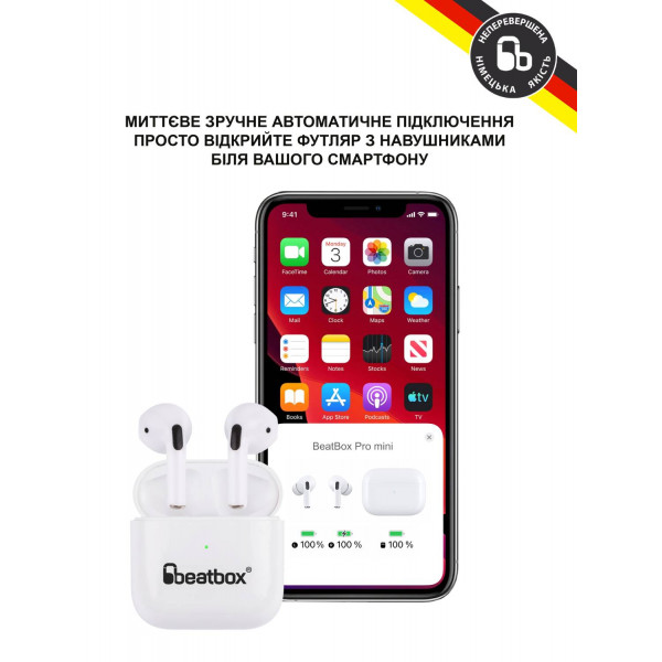 Фото - Навушники вкладиші бездротові TWS BeatBox PODS PRO Mini white (bbppromw)