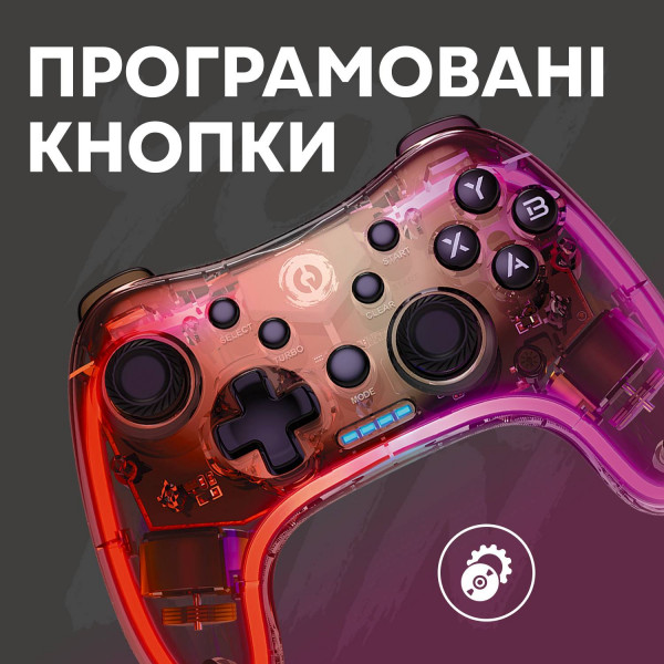 Фото - Геймпад Canyon Brighter GPW-04 Wireless RGB 5in1 PS4/Xbox360 Crystal (CND-GPW04)
