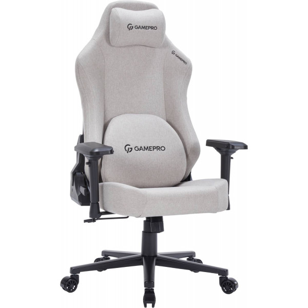 Фото - Крісло для геймерів GamePro FGC750LG Size L Fabric Light Grey