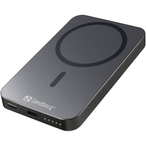 Фото - Батарея мобільна Sandberg Mag Wireless 5000mAh 20W 1USB-C Qi Wireless 15W (SAND_420-96)