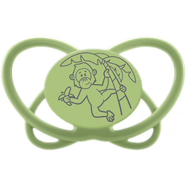 Фото - Круглая пустышка NIP Моя бабочка Зеленая Серия 2 шт. Green (38756-51)