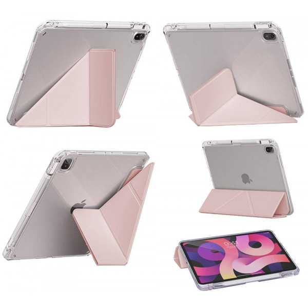 Фото - Чехол для планшета BeCover Ultra Slim Origami Transparent с креплением Apple iPad Air 11" M2/M3 (2024/2025) Pink (711391)