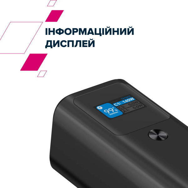 Фото - Батарея мобільна Canyon PB-2010 TFT 27000mAh PD140W Dark Grey (CNE-CPB2010DG)