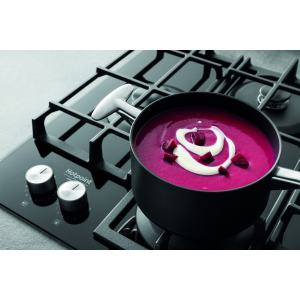 Фото - Духова шафа + варильна поверхня газова Hotpoint-Ariston FA2841JHBLHA + HAGS61FBK