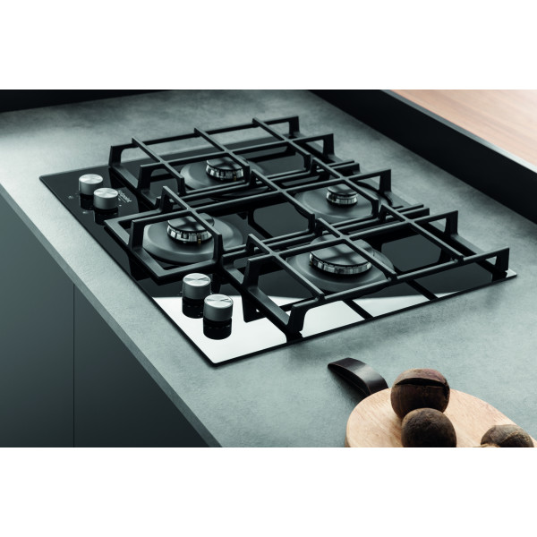 Фото - Духова шафа + варильна поверхня газова Hotpoint-Ariston FA2841JHBLHA + HAGS61FBK
