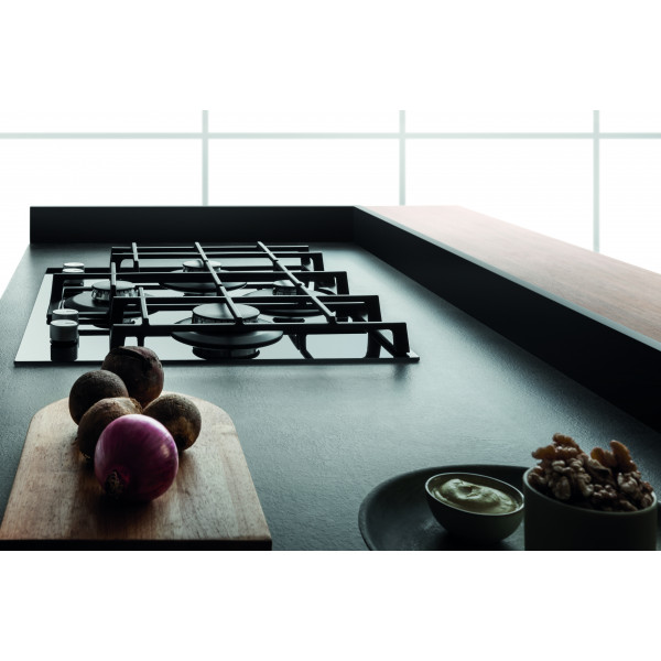 Фото - Духова шафа + варильна поверхня газова Hotpoint-Ariston FA2841JHBLHA + HAGS61FBK