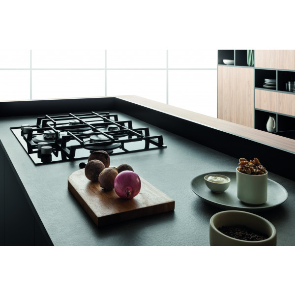 Фото - Духова шафа + варильна поверхня газова Hotpoint-Ariston FA2841JHBLHA + HAGS61FBK