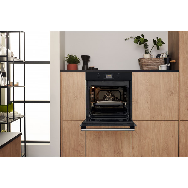 Фото - Духова шафа + варильна поверхня газова Hotpoint-Ariston FA2841JHBLHA + HAGS61FBK