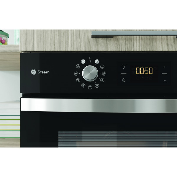 Фото - Духова шафа + індукційна поверхня Indesit IFWS 4841 JH BL+IS 83Q60 NE