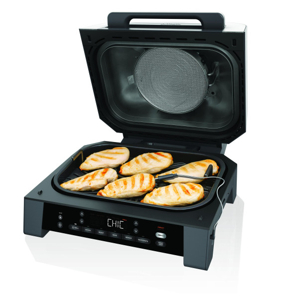 Фото - Гриль-барбекю електричний Ninja Foodi MAX Air Grill & Air Fryer з Сooking probe (DG551EU)