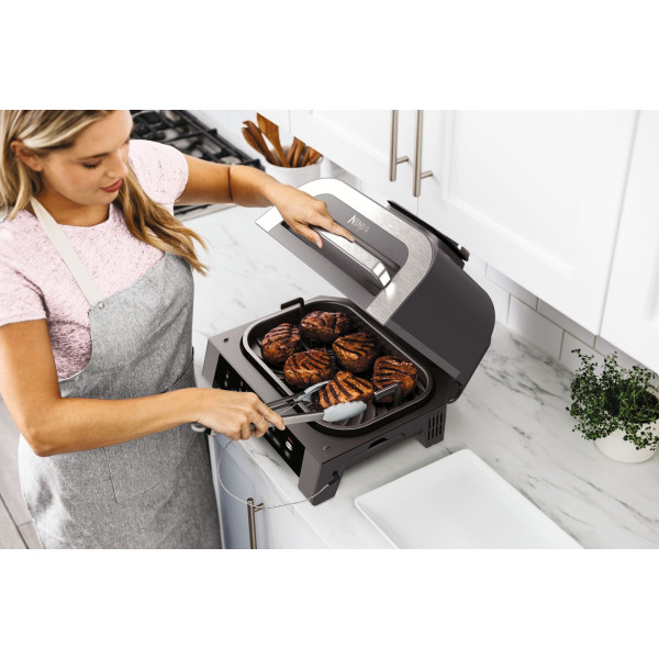 Фото - Гриль-барбекю електричний Ninja Foodi MAX Air Grill & Air Fryer з Сooking probe (DG551EU)