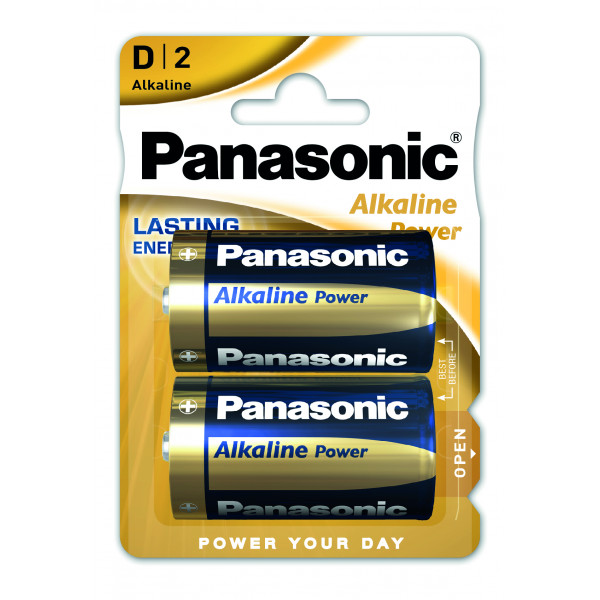 Фото - Уцінка - Батарейка тип D (LR-20) Panasonic ALKALINE POWER D BLI 2 (LR20REB/2BP) #
