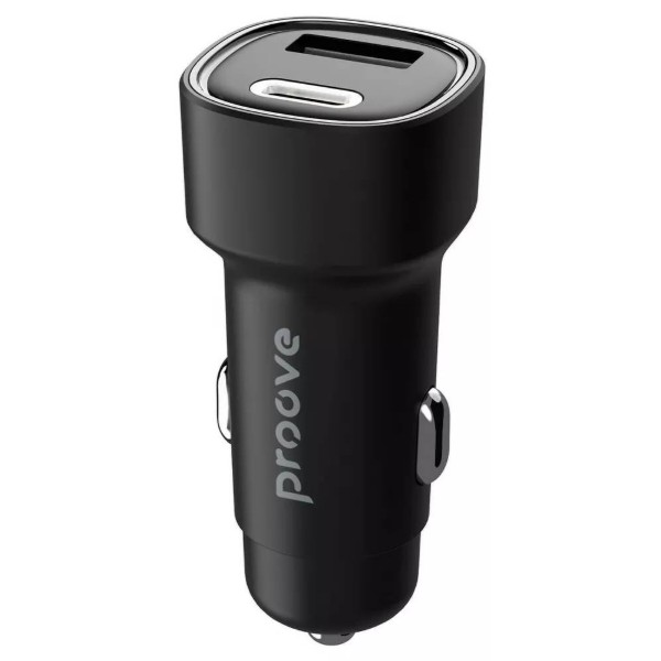 Фото - Автомобільний зарядний пристрій Proove Flash 48W Type-C + USB black (CCFL48111201)