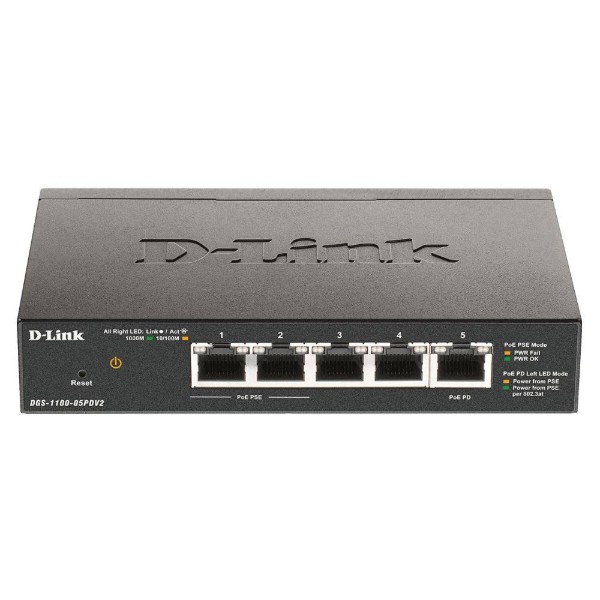 Фото - Коммутатор локальной сети (Switch) D-Link DGS-1100-05PDV2 Фото - Коммутатор локальной сети (Switch) D-Link DGS-1100-05PDV2