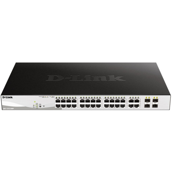 Фото - Коммутатор локальної мережі (Switch) D-Link DGS-1210-28MP/E Фото - Коммутатор локальної мережі (Switch) D-Link DGS-1210-28MP/E