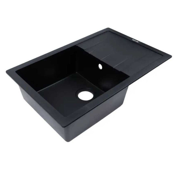 Фото - Мийка кухонна Ventolux DIAMANTE (BLACK QUARTZ) 765x485x200