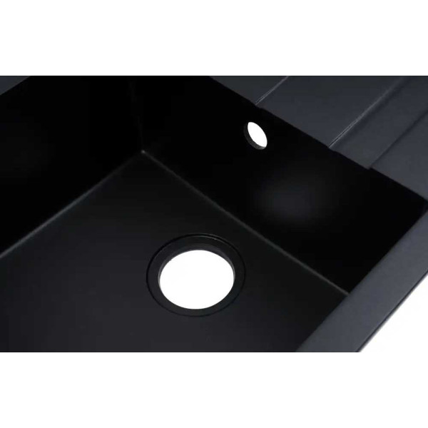 Фото - Мийка кухонна Ventolux DIAMANTE (BLACK QUARTZ) 765x485x200