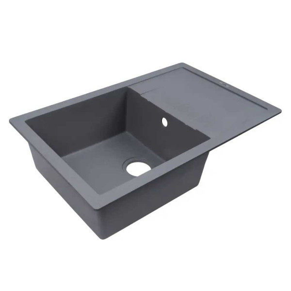 Фото - Мийка кухонна Ventolux DIAMANTE (GRAY QUARTZ) 765x485x200