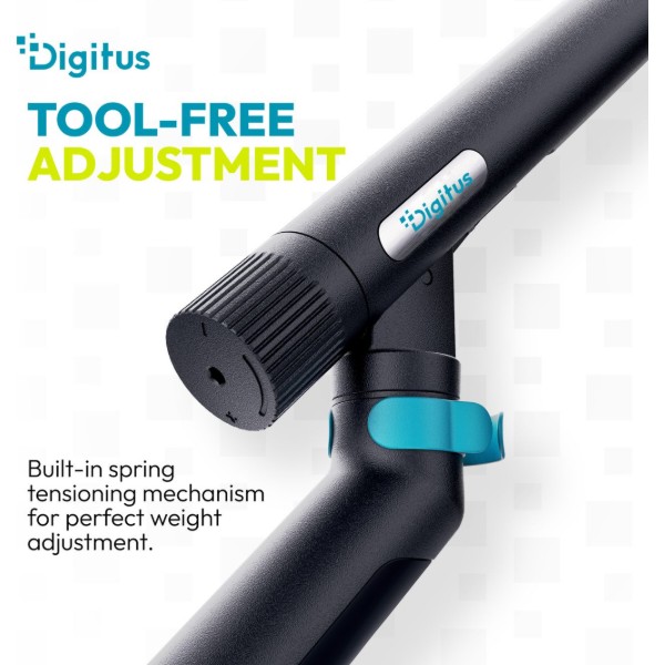Фото - Крепление настольное Digitus Dual Monitor Clamp Black (DA-90471)
