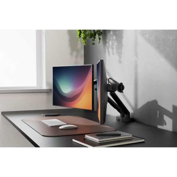 Фото - Крепление настольное Digitus Dual Monitor Clamp Black (DA-90471)