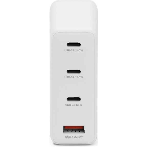 Фото - Мережевий зарядний пристрій Digitus GaN 3хUSB-C 1хUSB-A 140W (DA-10305)