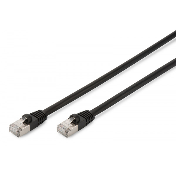 Фото - Кабель патч-корд Digitus CAT 6 S-FTP 1m Black (DK-1644-010/BL-OD)