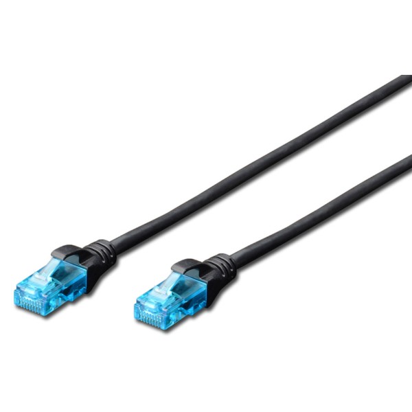Фото - Кабель патч-корд Digitus CCA CAT 5e UTP 0.5m (DK-1512-005/BL) Black