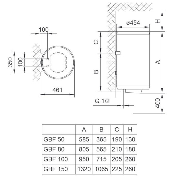 Фото - Водонагреватель Tiki GBF 50 V9