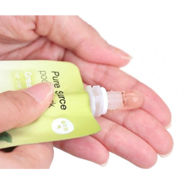 Фото - Маска для обличчя Missha Pure Source Pocket Pack нічна з екстрактом алое вера 10 мл (8806185781800)