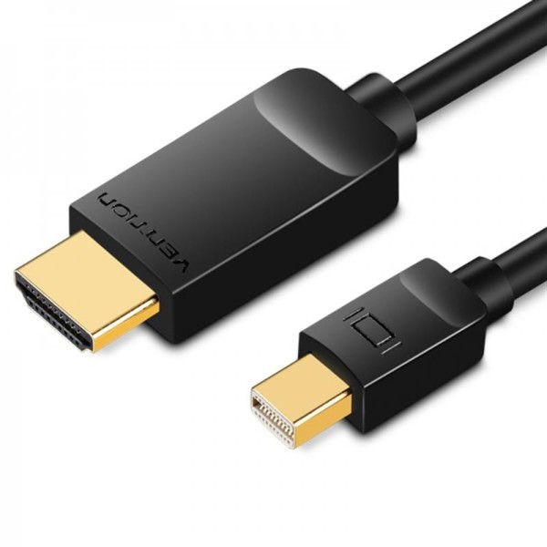 Фото - Кабель Mini Display Port-HDMI Vention mini DisplayPort - HDMI (M/M) 1.5m Black (HAHBG)