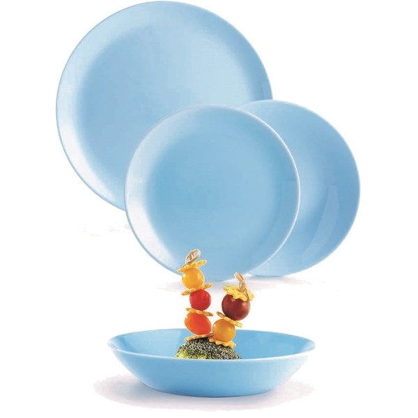 Фото - Столовий сервіз Luminarc Diwali LIight Blue 18 пр (P2962)