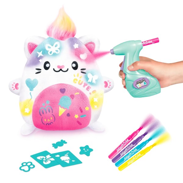 Фото - Набор для декупажа и росписи Canal Toys DIY AIRBRUSH PLUSH - Kawaii Котёнок (AIR073)