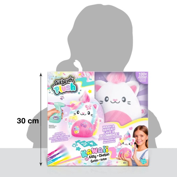 Фото - Набор для декупажа и росписи Canal Toys DIY AIRBRUSH PLUSH - Kawaii Котёнок (AIR073)