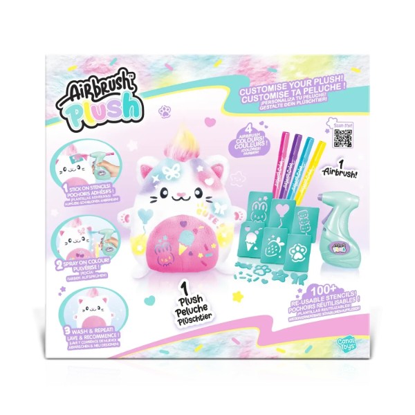 Фото - Набор для декупажа и росписи Canal Toys DIY AIRBRUSH PLUSH - Kawaii Котёнок (AIR073)