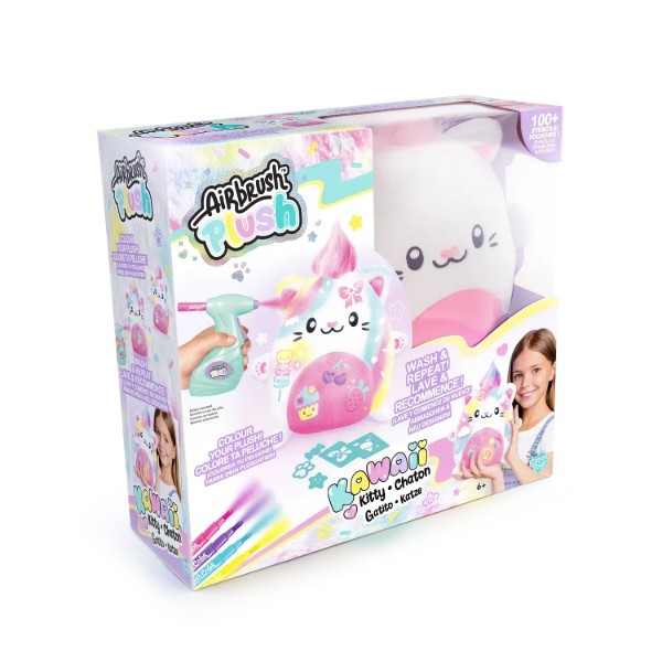 Фото - Набор для декупажа и росписи Canal Toys DIY AIRBRUSH PLUSH - Kawaii Котёнок (AIR073) Фото - Набор для декупажа и росписи Canal Toys DIY AIRBRUSH PLUSH - Kawaii Котёнок (AIR073)