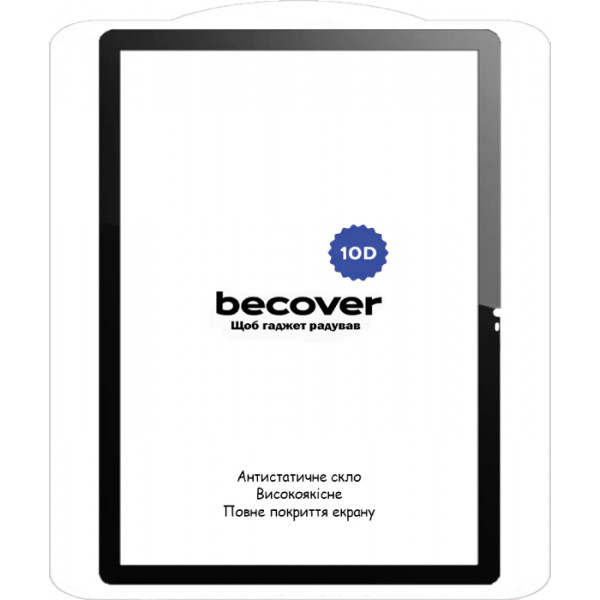 Фото - Захисне скло для планшета BeCover 10D for Xiaomi Redmi Pad 10.61'' 2022 Black (710589)