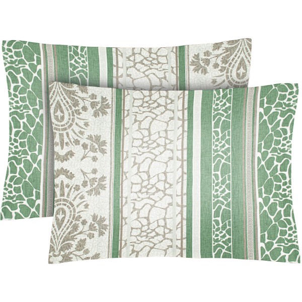 Фото - Наволочка Home Line Бязь Щ140 МАРМУР зелений 50х70 2 шт. (182287)