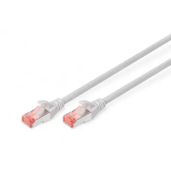 Фото - Кабель патч-корд Assmann Cat.6 RJ45 to RJ45 S-FTP Cu AWG27 LSZH Grey 1м (DK-1644-010)