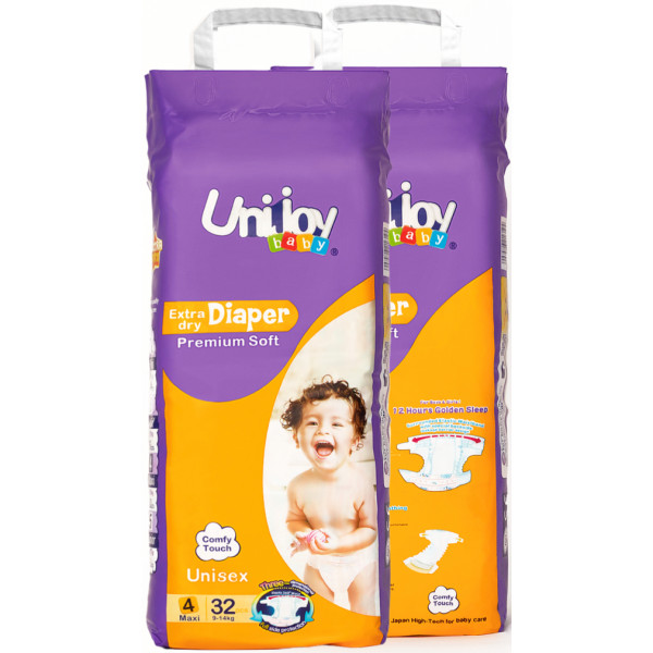 Фото - Одноразовые подгузники Unijoy Soft Diapers L 9-14 кг 32 шт. (6998526216194)