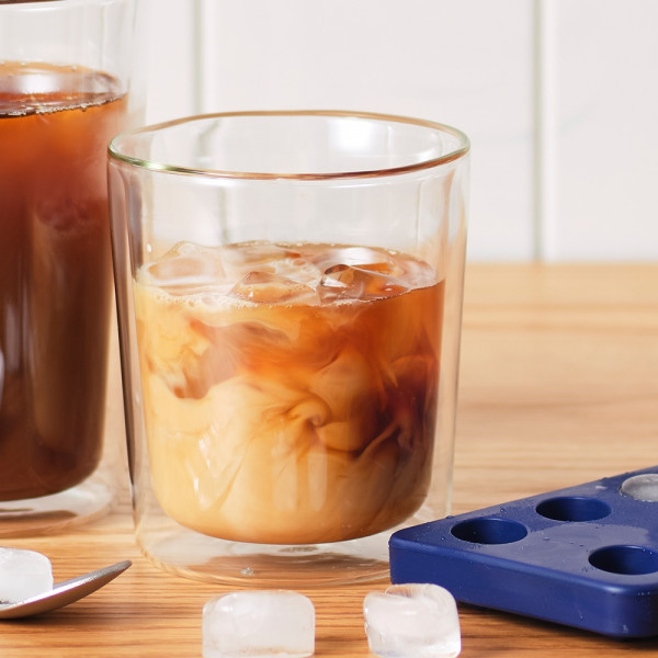 Фото - Уцінка - Набір склянок з подвійними стінками Delonghi DLSC318 2 шт. 400 мл